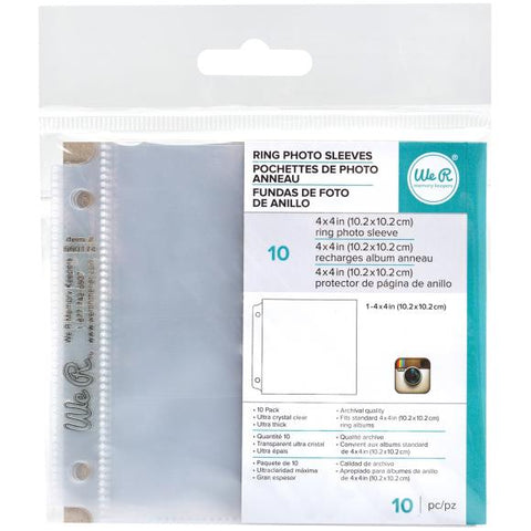 We R Memory Keepers 4x4 Ring Photo Sleeve – Cheap Scrapbook Stuff
