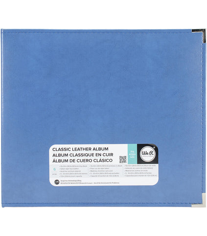 We R Memory Keepers 12x12 Classic Leather Album - Country Blue