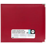 We R Memory Keepers 12x12 Classic Leather Album - Real Red