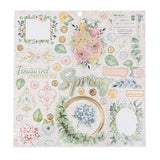 BoBunny Willow and Sage Chipboard Embellishments