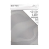 Tonic Studio Craft Perfect Satin Mirror Cardstock - Frosted Silver