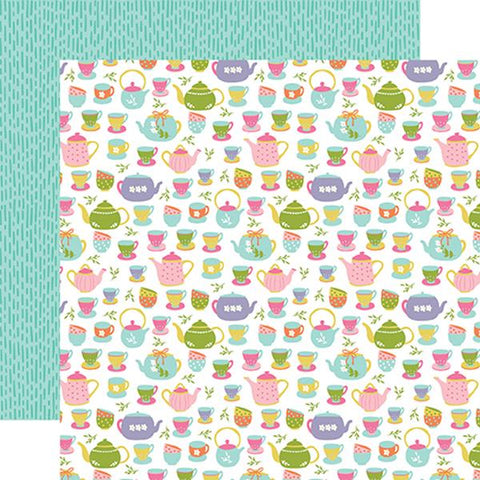 Echo Park All About A Girl Tea Time Patterned Paper