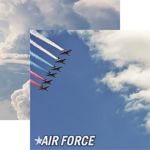Reminisce Air Force Air Force 1 Patterned Paper