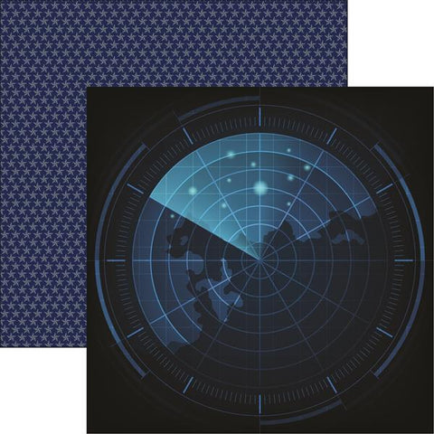 Reminisce Air Force Air Force 3 Patterned Paper