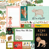 Echo Park Animal Kingdom Multi Journaling Cards Patterned Paper