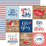 Echo Park America 4X4 Journaling Cards Patterned Paper