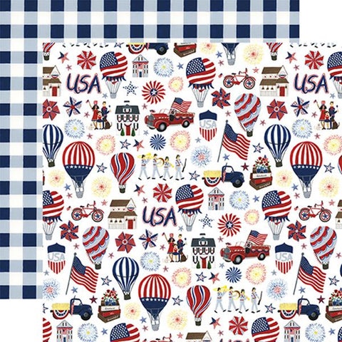 Echo Park America The Beautiful Land Of The Free Patterned Paper