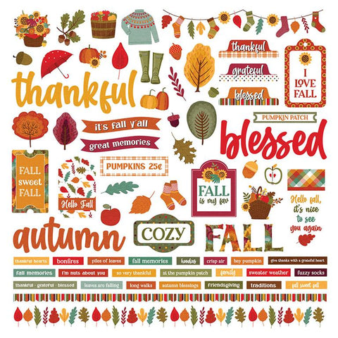 PhotoPlay Paper Autumn Vibes Element Sticker Sheet