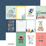 Echo Park Away We Go 3x4 Journaling Cards Patterned Paper