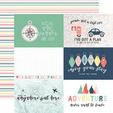 Echo Park Away We Go 6x4 Journaling Cards  Patterned Paper