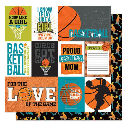 Photoplay Paper MVP Basketball Cut Aparts Girl Patterned Paper
