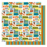 Photoplay Paper MVP Basketball Free Throw Patterned Paper