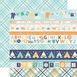 Echo Park Hello Baby Boy Border Strips Patterned Paper