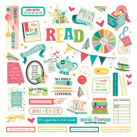 PhotoPlay Paper Book Club Element Sticker Sheet