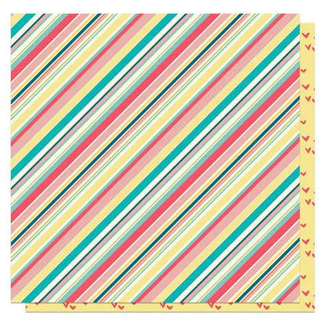 PhotoPlay Paper Book Club Storied Stripe Patterned Paper