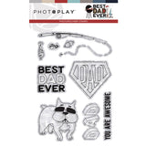 Photoplay Paper Best Dad Ever Clear Stamp Set
