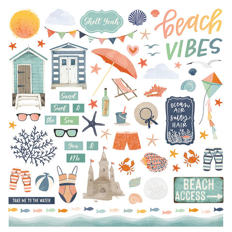 Photoplay Paper Beach Vibes Element Sticker Sheet