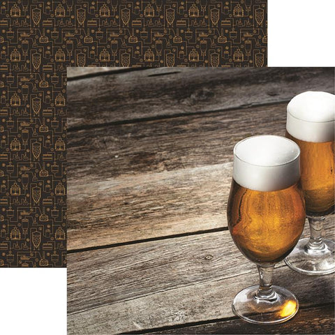 Reminisce Beer Thirty Beer Me Patterned Paper