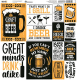Reminisce Beer Thirty 12x12 Custom Sticker Sheet