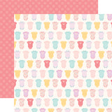 Echo Park Hello Baby Girl Onesies Patterned Paper
