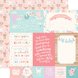 Echo Park Hello Baby Girl 4X6 Journaling Cards Patterned Paper