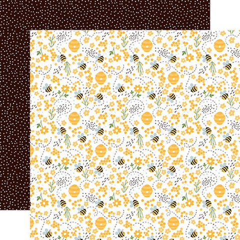 Echo Park Bee Happy Happy As Can Bee Patterned Paper