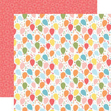 Echo Park Birthday Girl Bouncing Balloons Patterned Paper