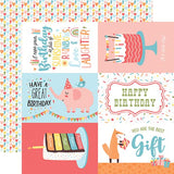 Echo Park Birthday Girl 6X4 Journaling Cards Patterned Paper