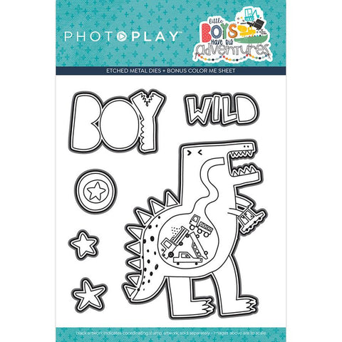 Photoplay Paper Little Boys Have Big Adventures  4"x6" Clear Acrylic Stamp Set