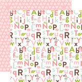 Echo Park Bundle of Joy 2 Girl Alphabet Antics Patterned Paper