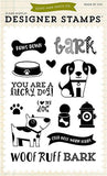 Echo Park Bark Lucky Dog Designer Stamp Set