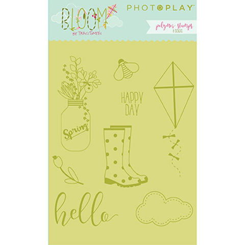 Photoplay Paper Bloom Clear Acrylic Stamp Set