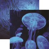 Reminisce Blue Moods Jellyfish Patterned Paper