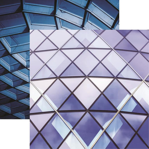 Reminisce Blue Moods Reflections Patterned Paper