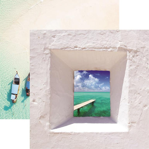 Reminisce Blue Moods Blue Lagoon Patterned Paper