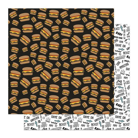 Photoplay Paper Bro'S Amazing Burger Barn Patterned Paper