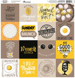Reminisce Breakfast and Brunch 12x12 Custom Sticker Sheet
