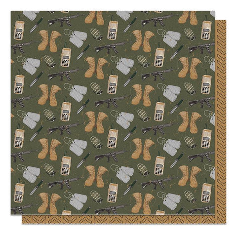 PhotoPlay Paper The Brave Boots  Patterned Paper