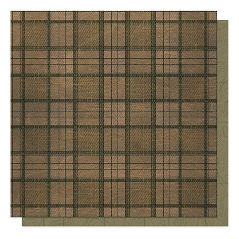 Photoplay Paper The Brave Military Plaid Patterned Paper
