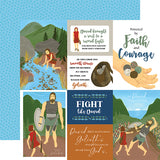 Echo Park David And Goliath Journaling Cards Patterned Paper