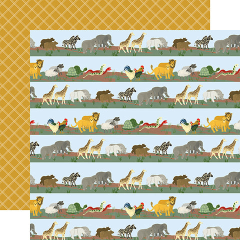 Echo Park Noah's Ark Two By Two Patterned Paper