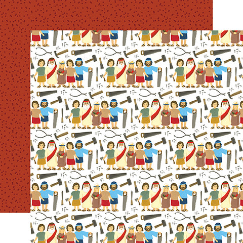 Echo Park Noah's Ark Beloved By Noah Patterned Paper