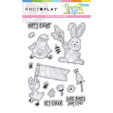 Photoplay Paper Bunny Trail Element Clear Acrylic Stamp  Set