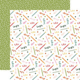 Echo Park A Birthday Wish Girl Confetti And Candles Patterned Paper