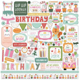 Echo Park A Birthday Wish Girl Element Sticker Sheet