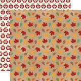 Echo Park Celebrate Autumn Colored Leaves Patterned Paper
