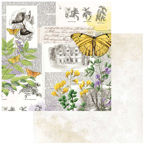 49 and Market Curators Botanical Flutterology Patterned Paper