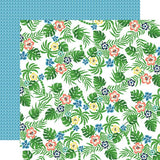 Carta Bella Beach Party Tropical Flowers Patterned Paper