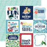 Carta Bella Beach Party 4x4 Journaling Cards Patterned Paper