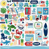 Carta Bella Beach Party Element Sticker Sheet